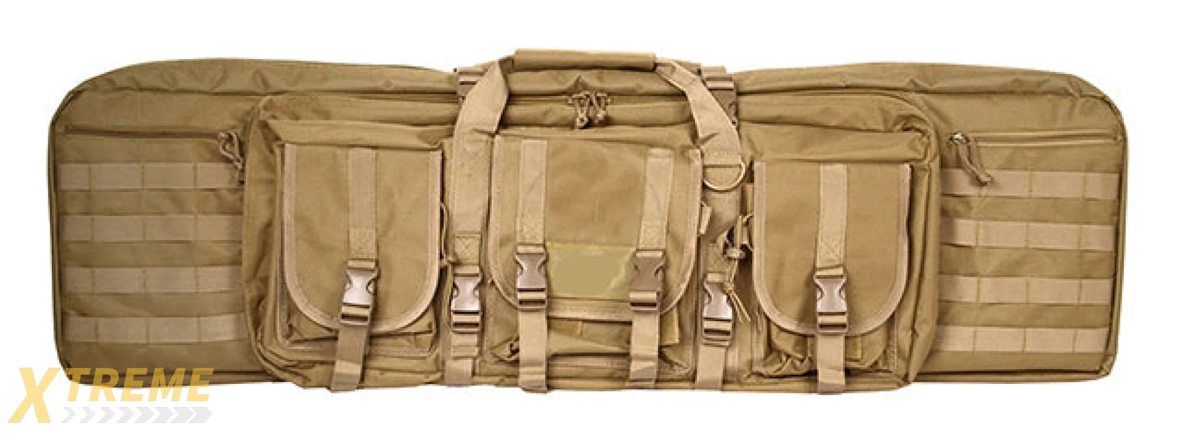 NCSTAR VISM 36" MOLLE TACTICAL AIRSOFT DOUBLE CARBINE CASE - TAN