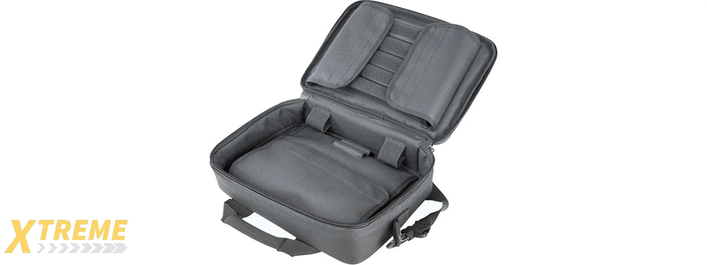 VISM by NcSTAR DOUBLE PISTOL RANGE BAG, URBAN GRAY