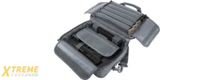 VISM by NcSTAR DOUBLE PISTOL RANGE BAG, URBAN GRAY