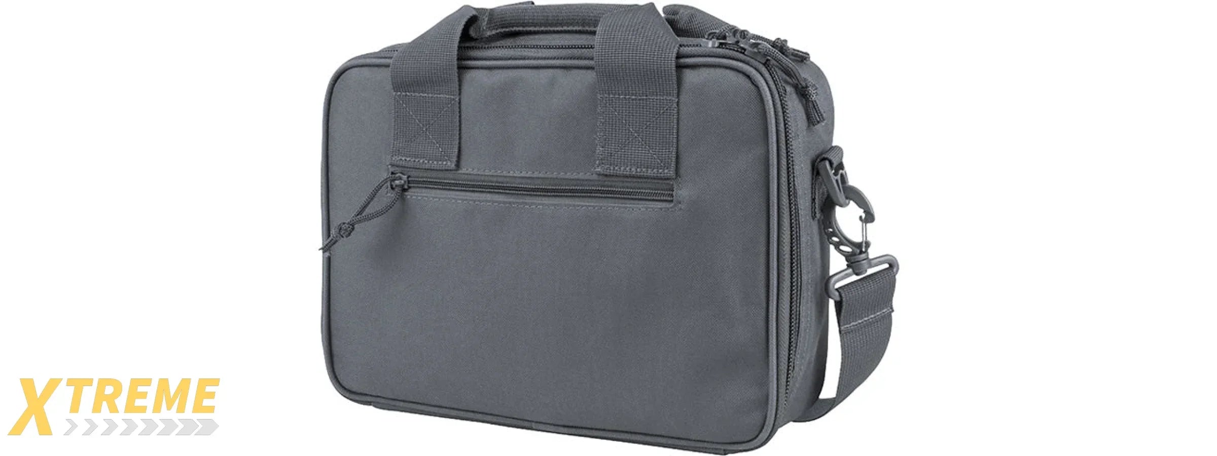 VISM by NcSTAR DOUBLE PISTOL RANGE BAG, URBAN GRAY