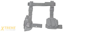 NcStar Vism Drop Leg Holster & Mag Pouch - (Light Gray)