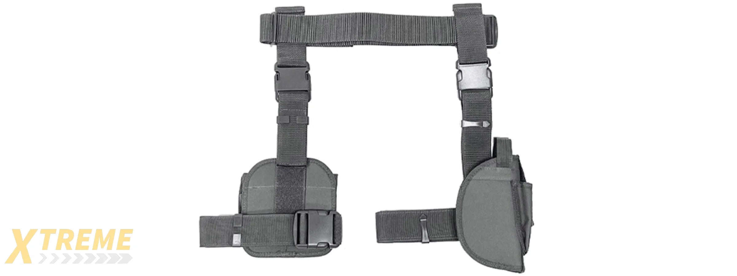 NcStar Vism Drop Leg Holster & Mag Pouch - (Urban Gray)