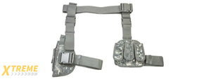 NcStar Vism Drop Leg Holster & Mag Pouch - (Digital Camo)