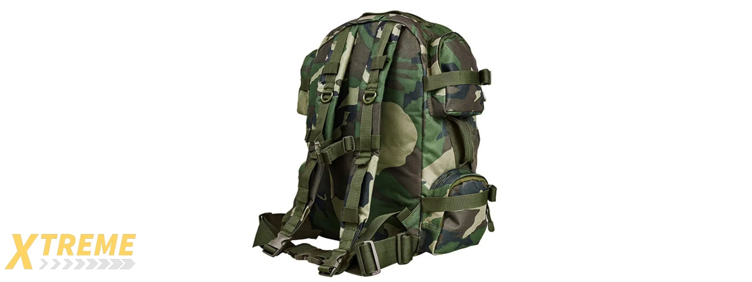 NCSTAR VISM TACTICAL ASSAULT MOLLE AIRSOFT BACKPACK - WOODLAND