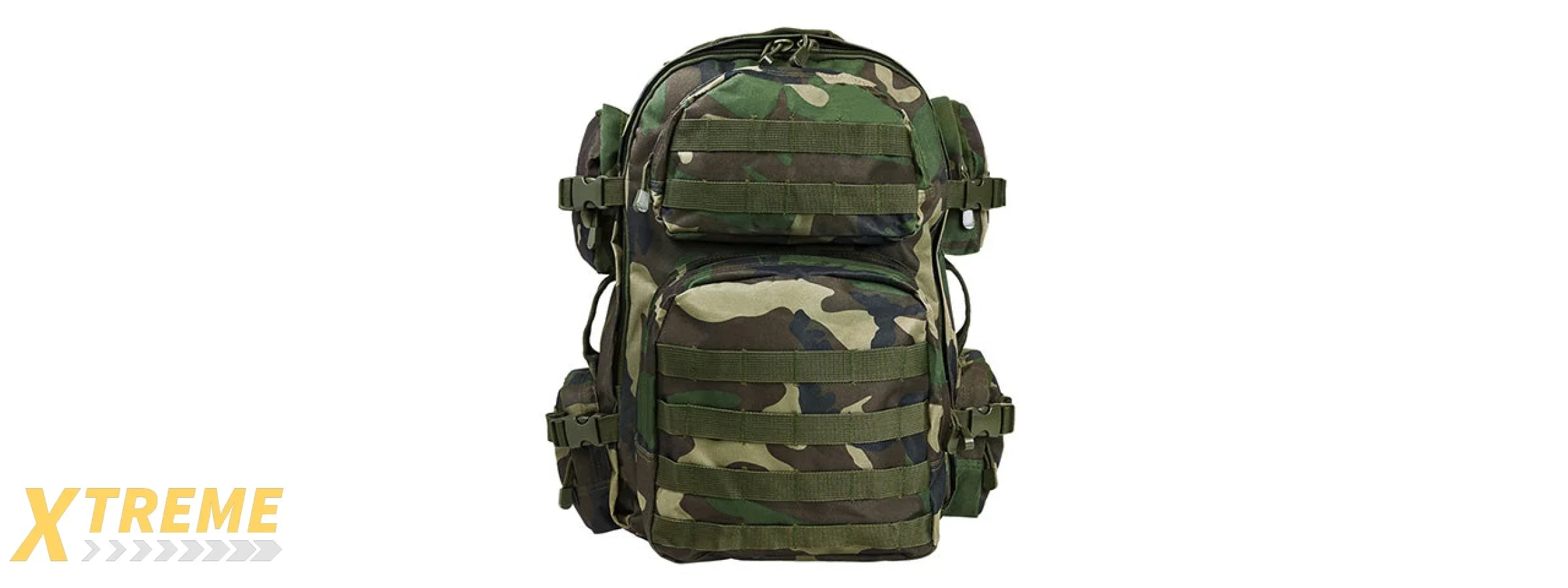 NCSTAR VISM TACTICAL ASSAULT MOLLE AIRSOFT BACKPACK - WOODLAND