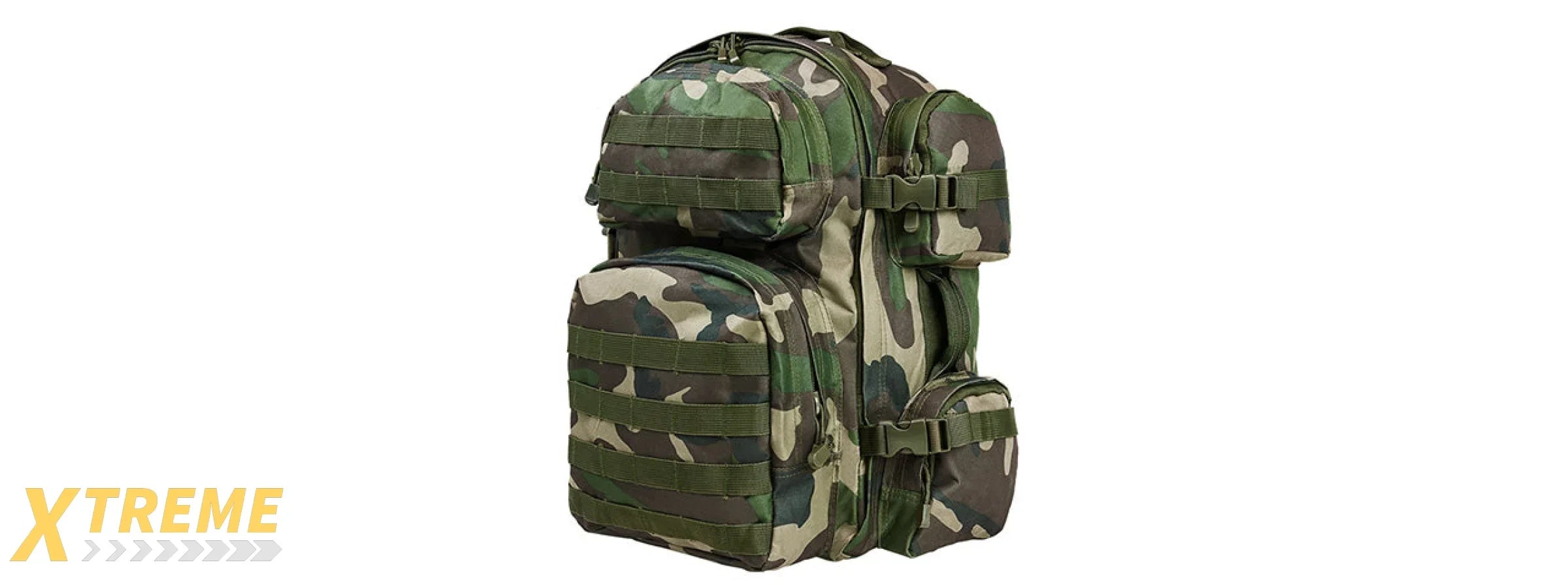 NCSTAR VISM TACTICAL ASSAULT MOLLE AIRSOFT BACKPACK - WOODLAND