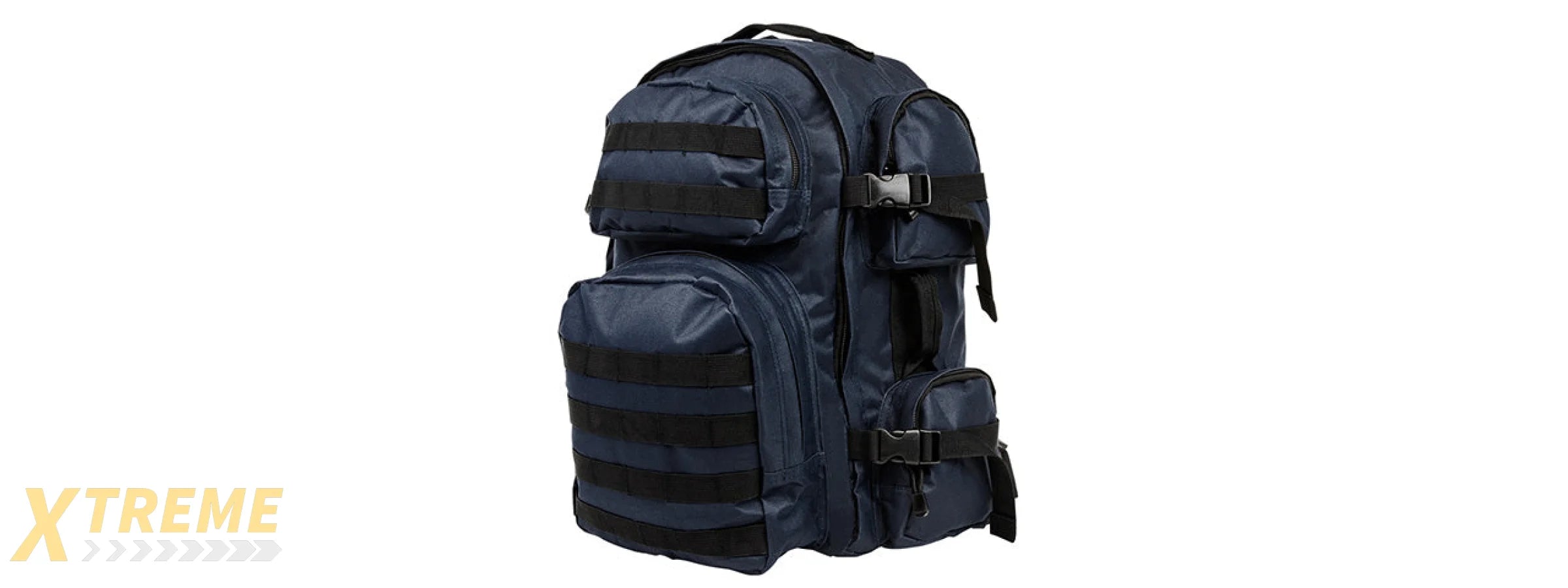 NCSTAR VISM TACTICAL MOLLE BACKPACK - NAVY BLUE W/ BLACK TRIM