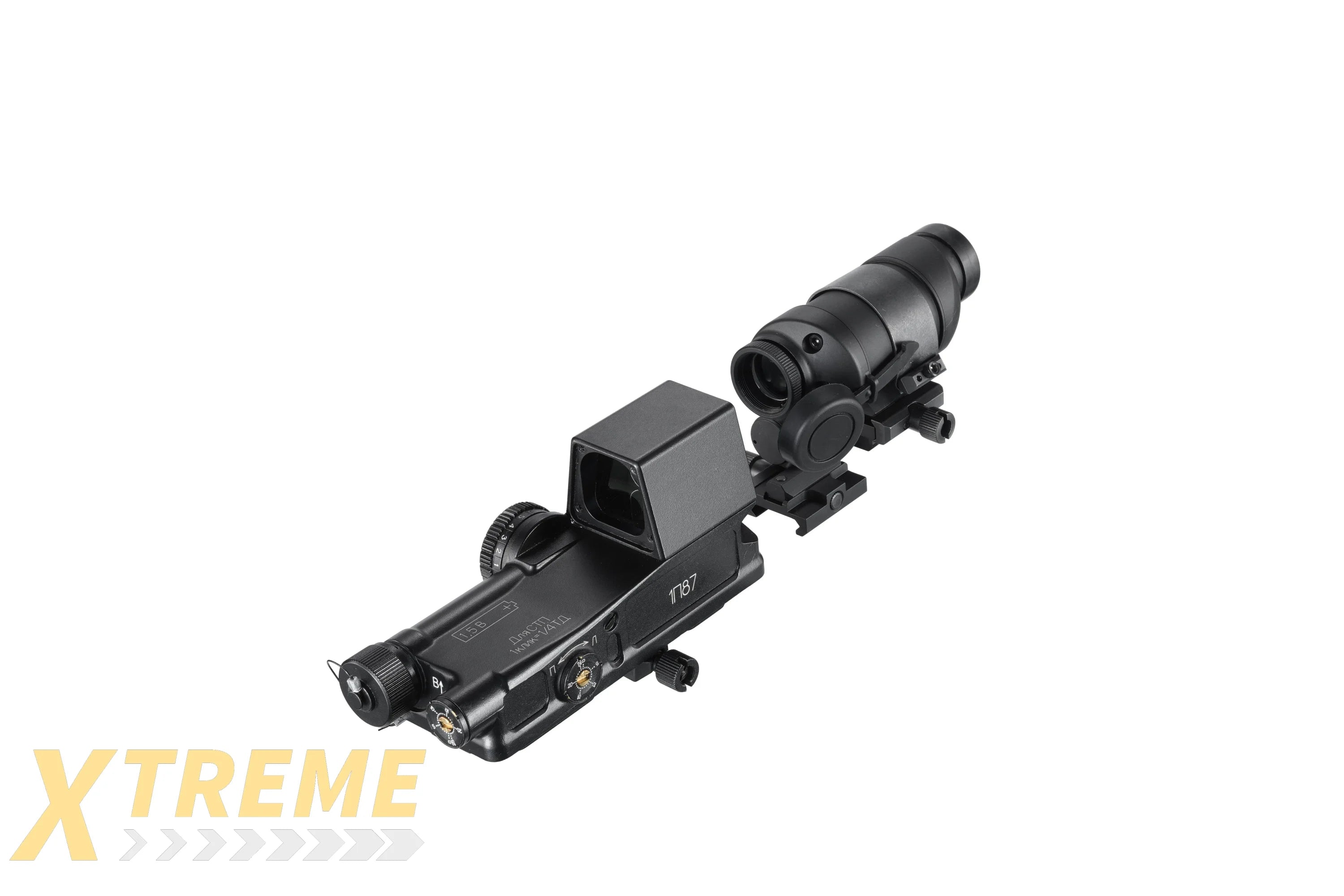 Novus Precision PDS-1 Prism Dot Sight Military Reticle w/ PM-1 3x Prismatic Magnifier Combo