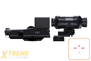 Novus Precision PDS-1 Prism Dot Sight Military Reticle w/ PM-1 3x Prismatic Magnifier Combo
