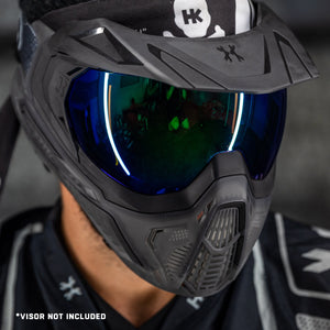 SLR Goggle - Odyssey (Black/Black/Smoke) Aurora Green Lens - XTREME Airsoft Superstore