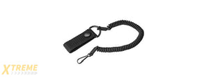 OPSMEN TATICAL LANYARD W/ SNAP BUTTON BELT CONNECTOR - BLACK
