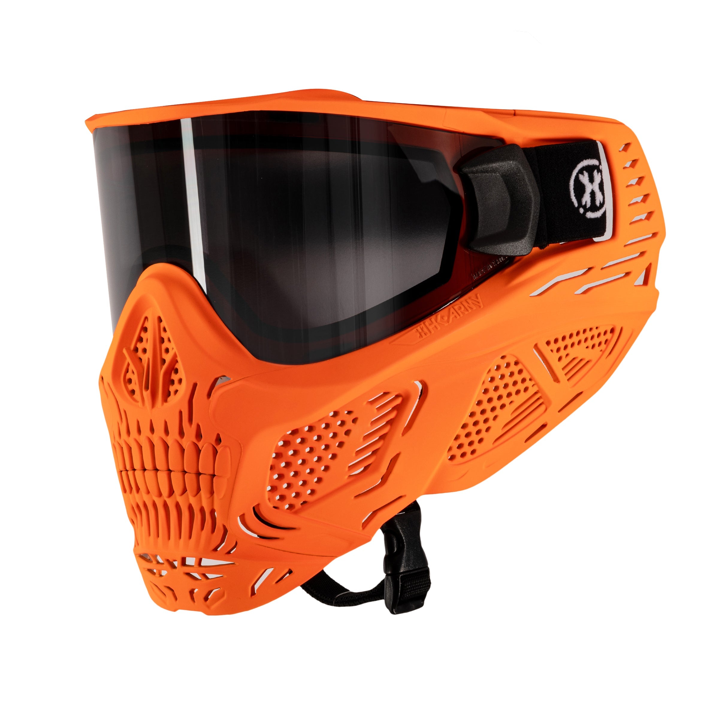HSTL® Glowball™ Skull Goggle Neon Orange w/ Smoke Lens - XTREME Airsoft Superstore