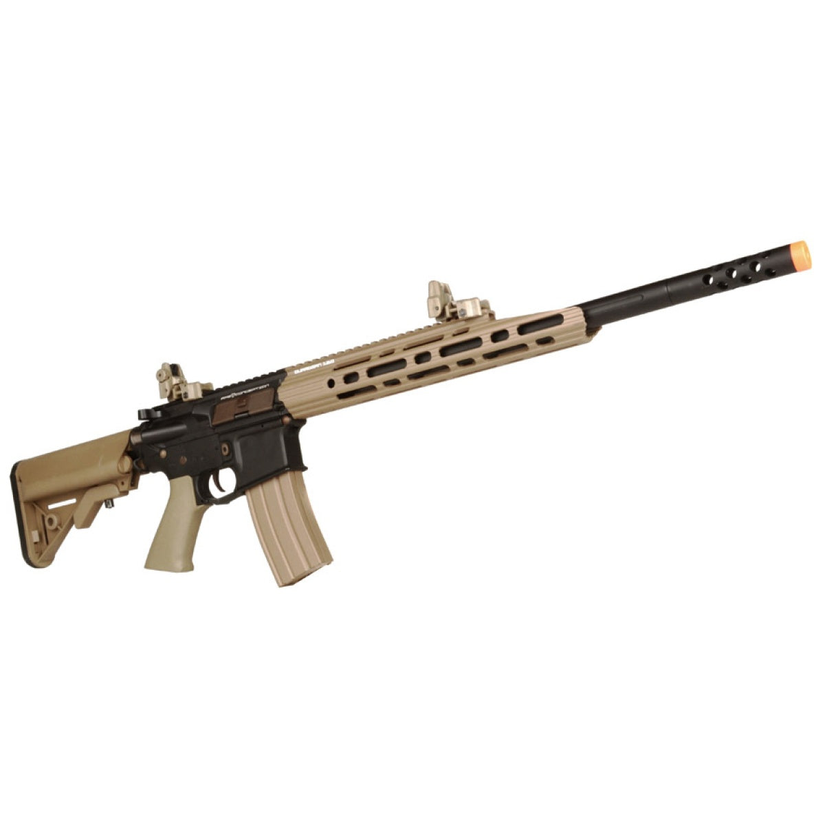 APS M4 Guardian ASR-110D Electric Blowback EBB Airsoft AEG Rifle - TAN