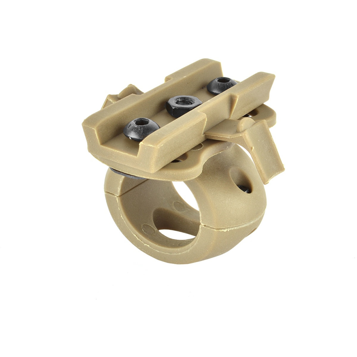 Valken Tactical Airsoft Helmet Swivel 20mm Flashlight Clamp - TAN