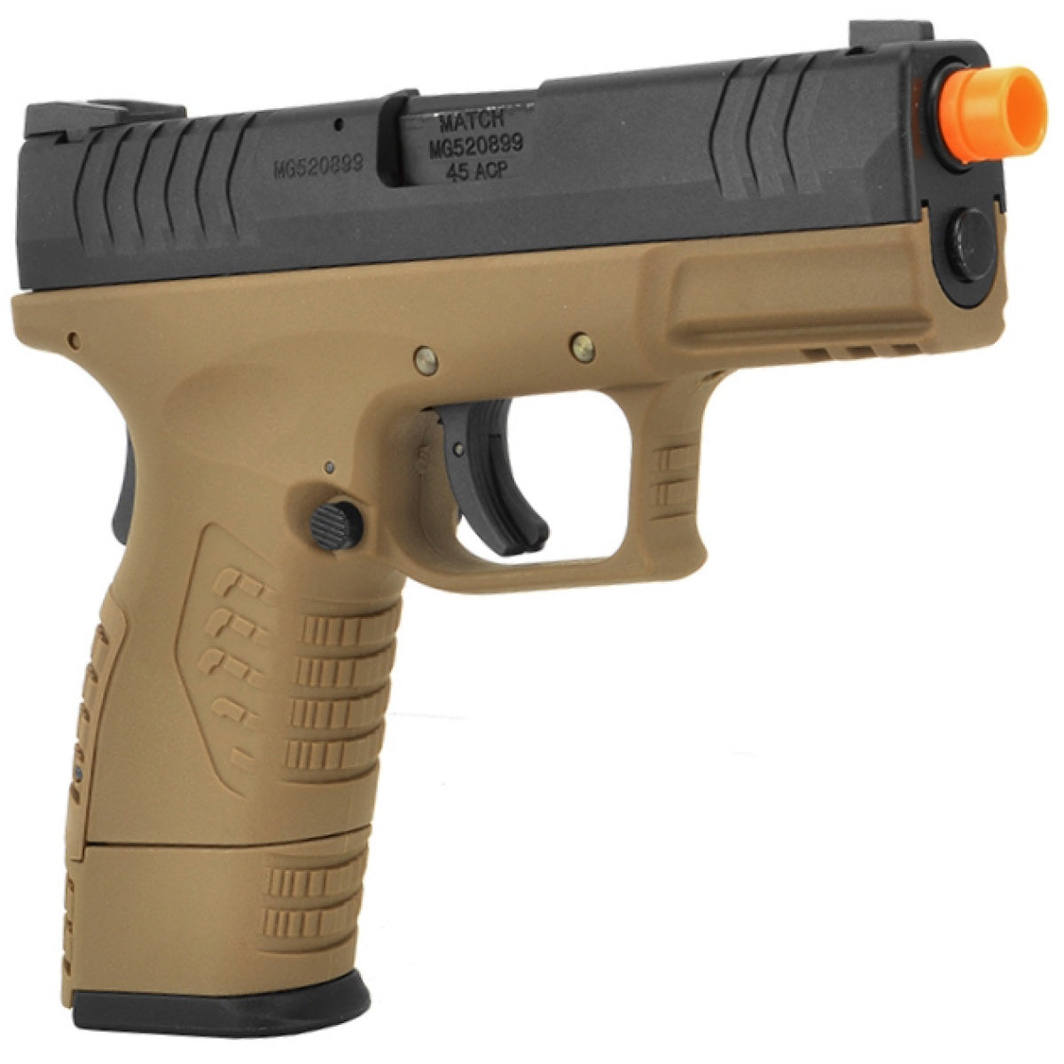 WE Tech X-Tactical 3.8 Compact Gas Blowback GBB Airsoft Pistol - TAN