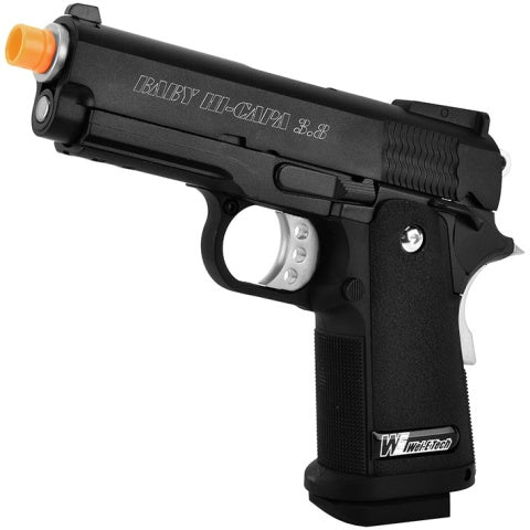 WE Airsoft 3.8 Baby Hi-Capa Metal GBB Gas Blowback Pistol - Black