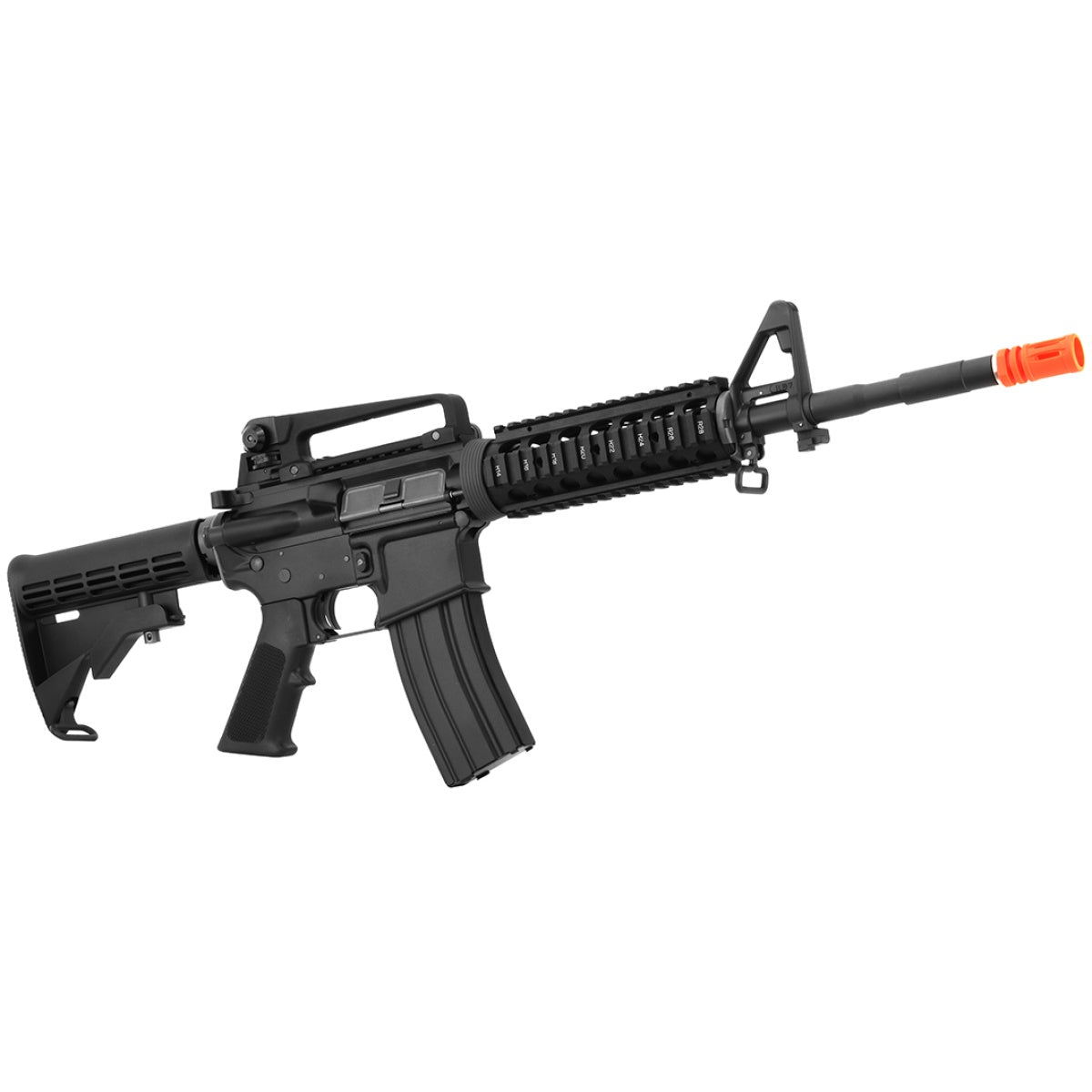 WE Tech Open Bolt M4A1 RIS Gas Blowback GBBR Airsoft Rifle - BLACK