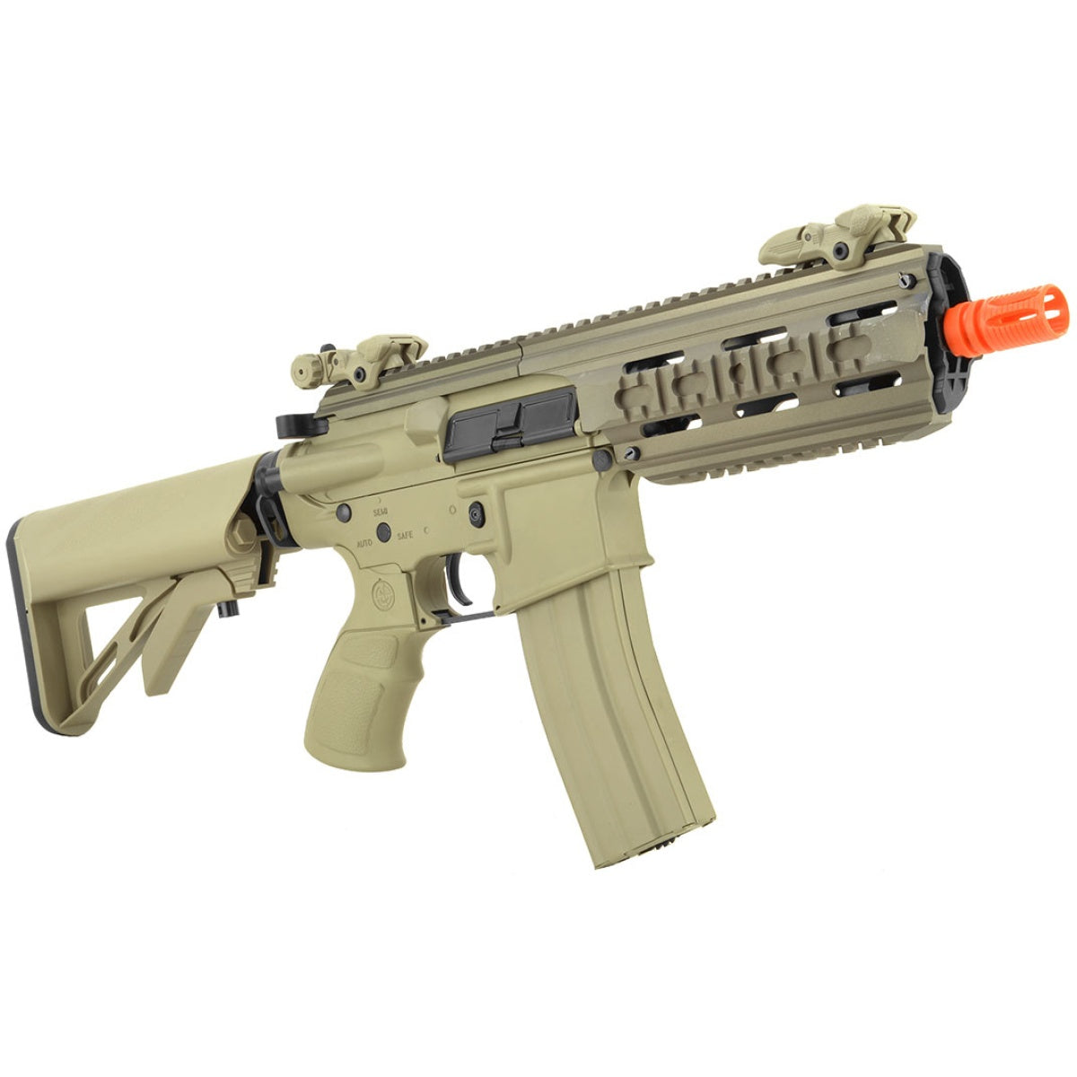 ICS Full Metal CXP-16S Short Proline M4 RIS Airsoft AEG Rifle - TAN