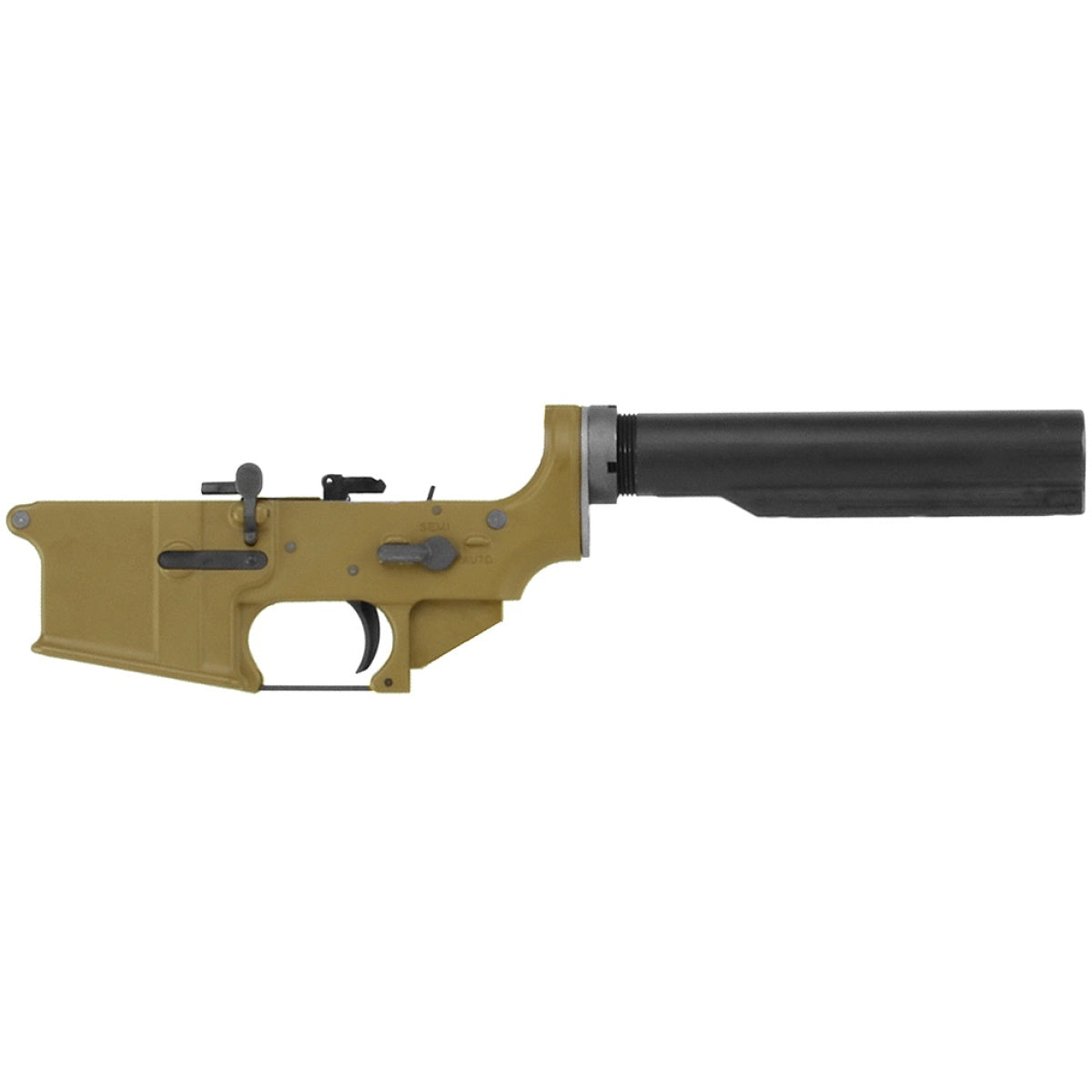 WE Tech Full Metal Lower Receiver for M4A1 GBB Airsoft Rifle - TAN
