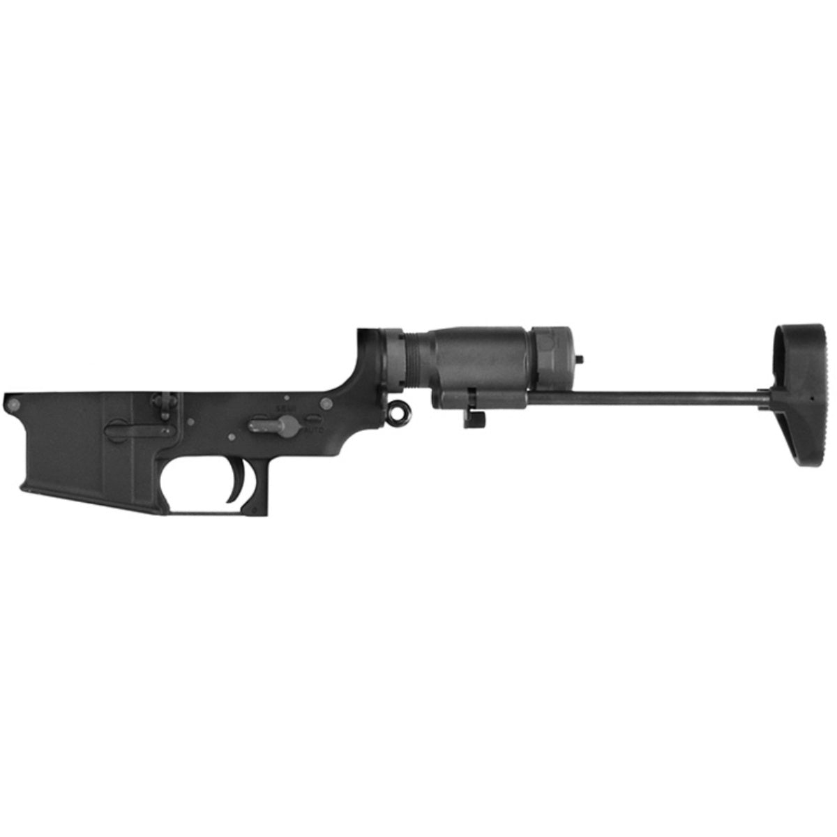 WE Tech R5C Series GBBR Complete Metal Lower Receiver - BLACK