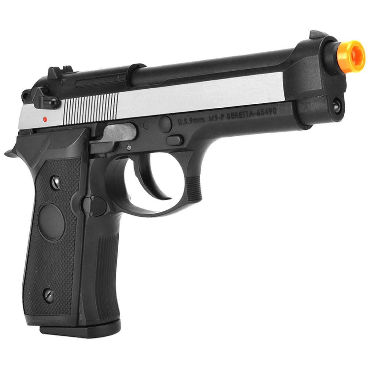WE-Tech Bell U.S. Army M92 GBB Airsoft Pistol Gas Blowback Gun (Color: Two-Tone)
