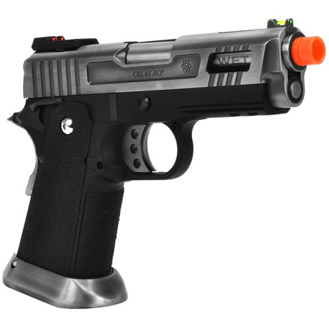 WE Tech Velociraptor Full Metal Gas Blowback Pistol - SILVER