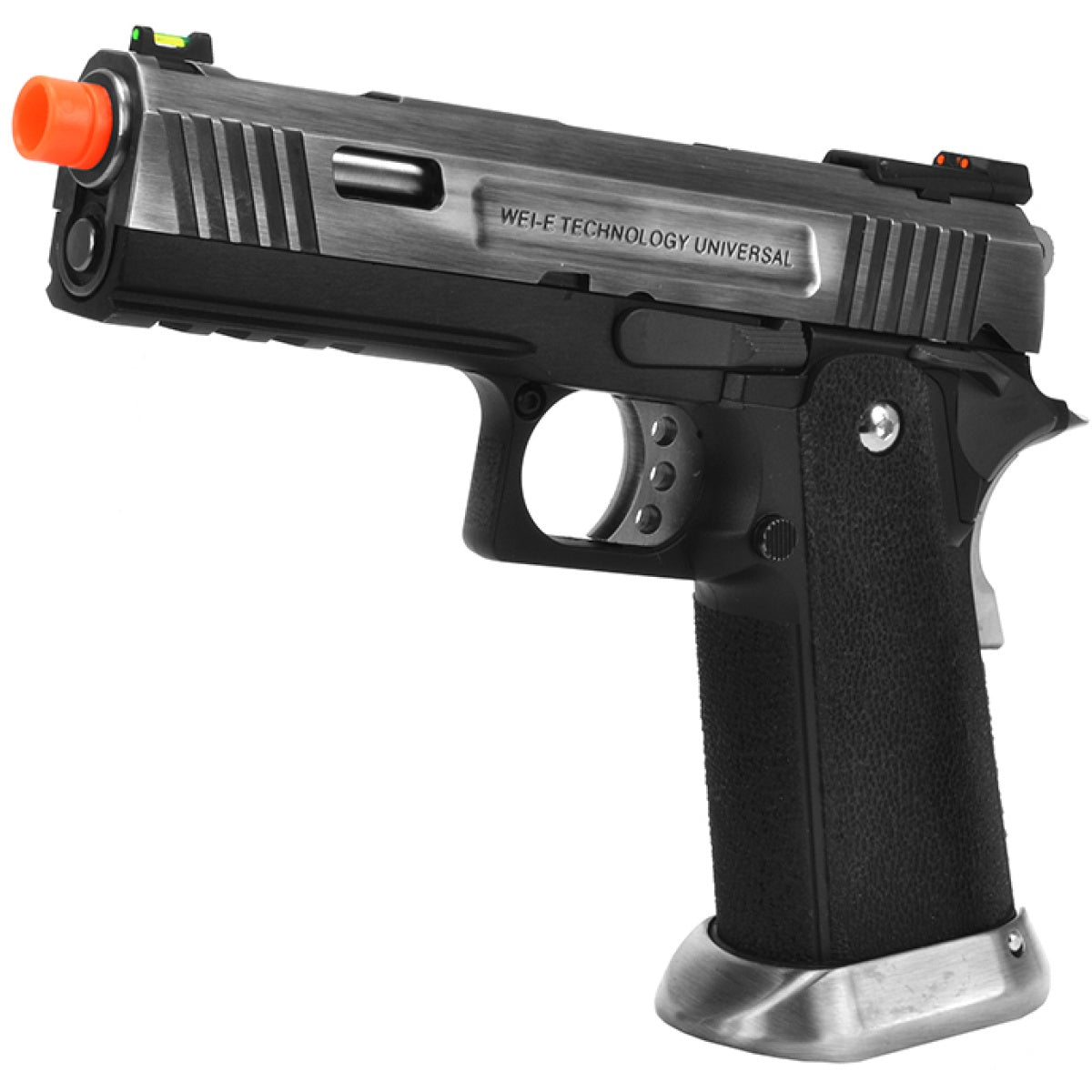 WE Tech Allosaurus Full Metal Gas Blowback Pistol - SILVER