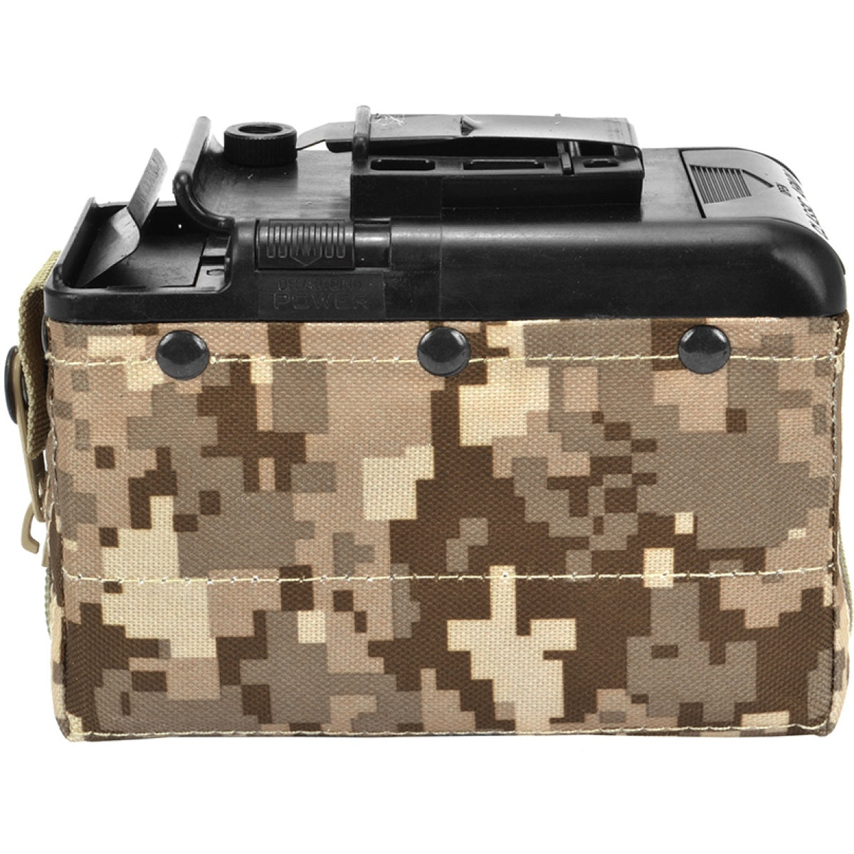 Classic Army 1200rd Electric Winding LMG Box Mag - DESERT DIGITAL