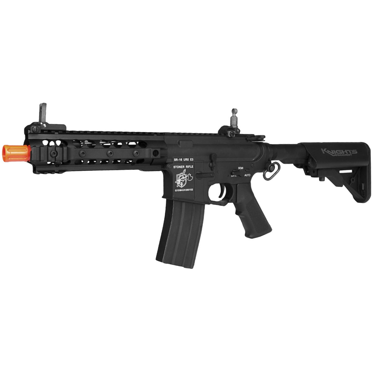Knight's Armament M4 SR 16 AEG 10.5" URX 2 RIS Carbine - BLACK
