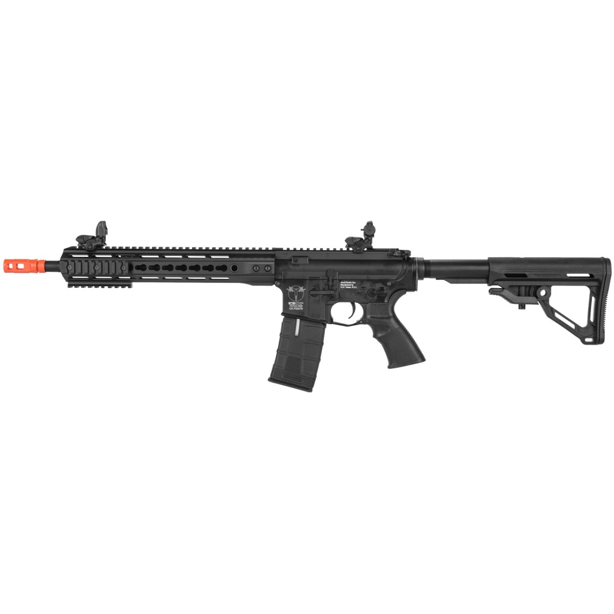 ICS Airsoft CXP UK1R TRANSFORM4 M4 AEG KeyMod 12.5" RIS - REAR WIRED