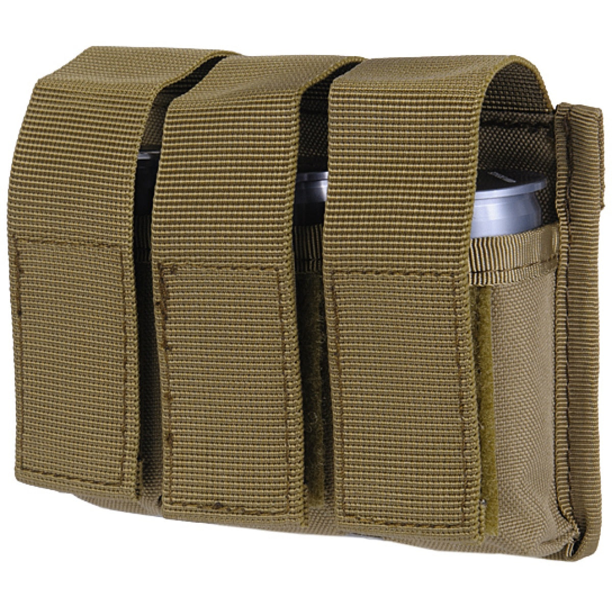 Lancer Tactical Airsoft Triple Grenade Pouch w/ MOLLE Straps - TAN