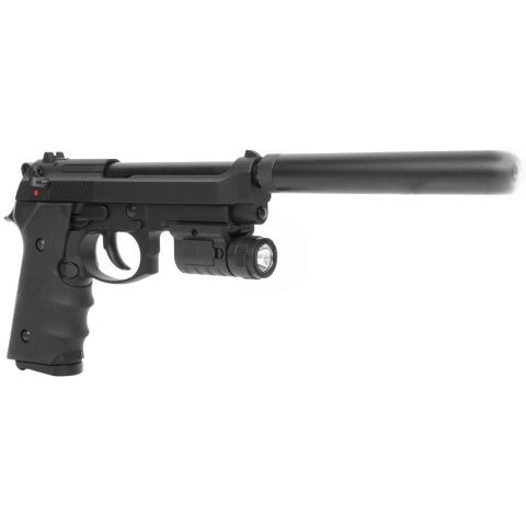 KJW SIG3 M9 SOCOM Gas Blowback Airsoft Pistol w/ Mock Suppressor