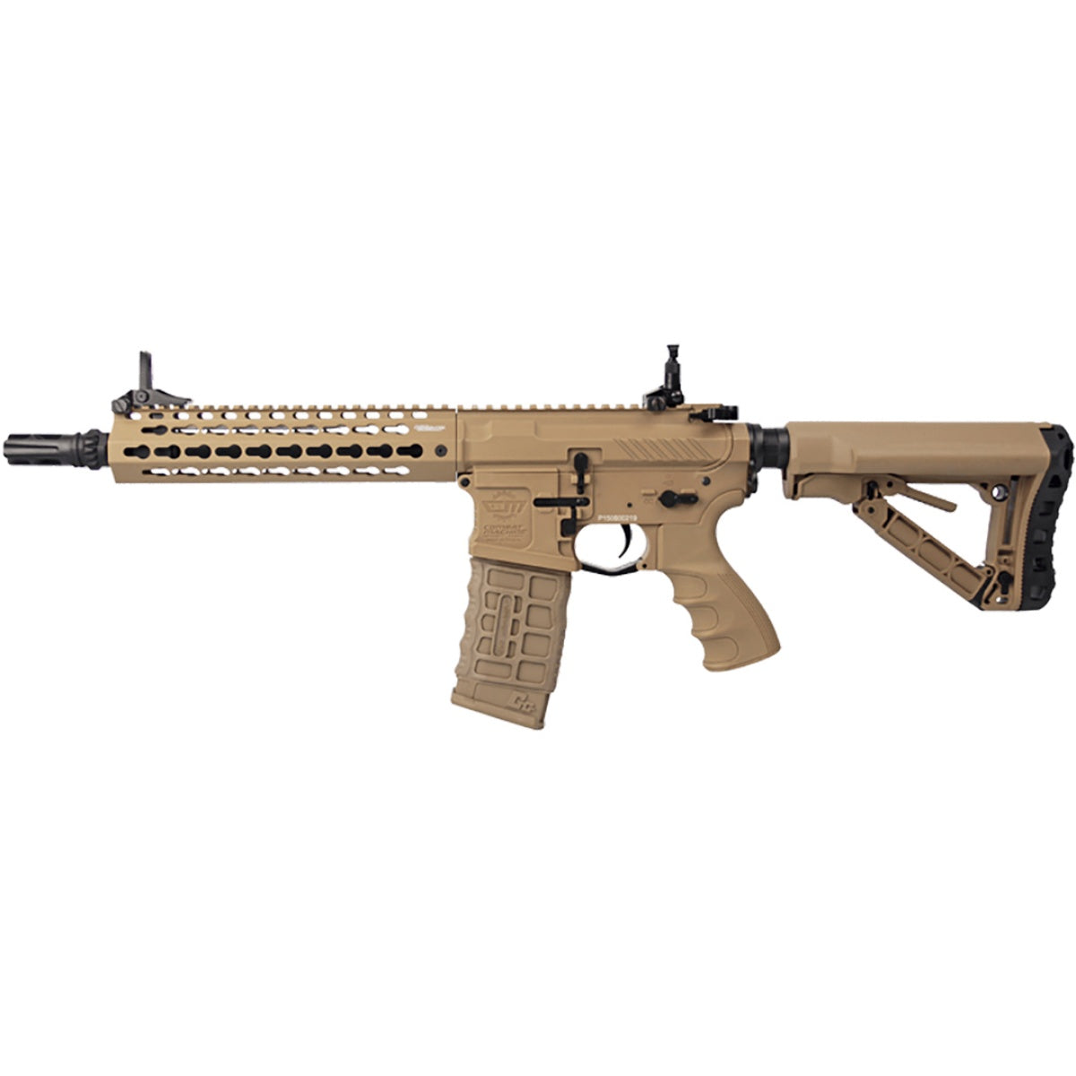 G&G Combat Airsoft CM16 SRL 9" M4 AEG Rifle - TAN