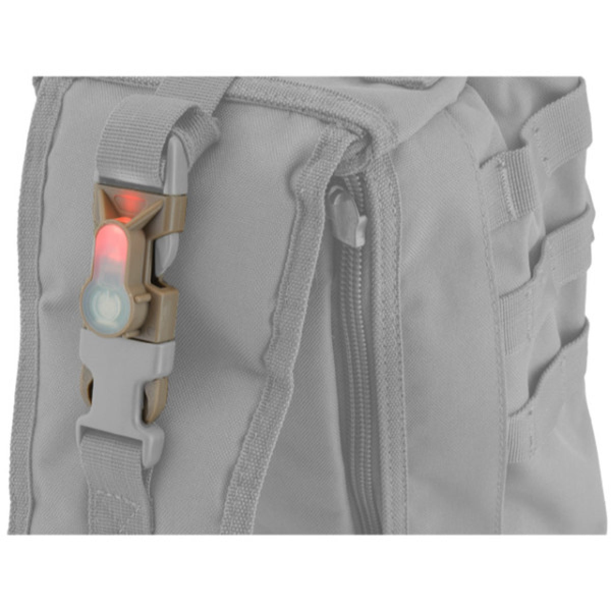 FMA MIL-SPEC Side Release Buckle Strobe Light - ORANGE LED - BLACK
