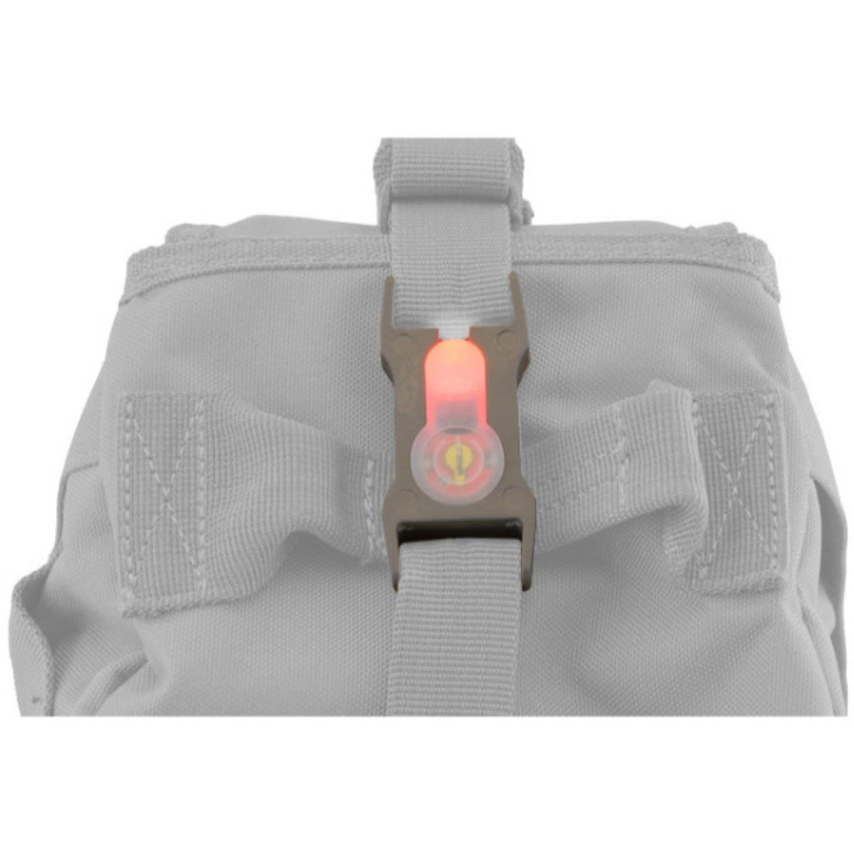 UK Arms Airsoft 1" Webbing Split Bar Pink LED Strobe Light - BLACK