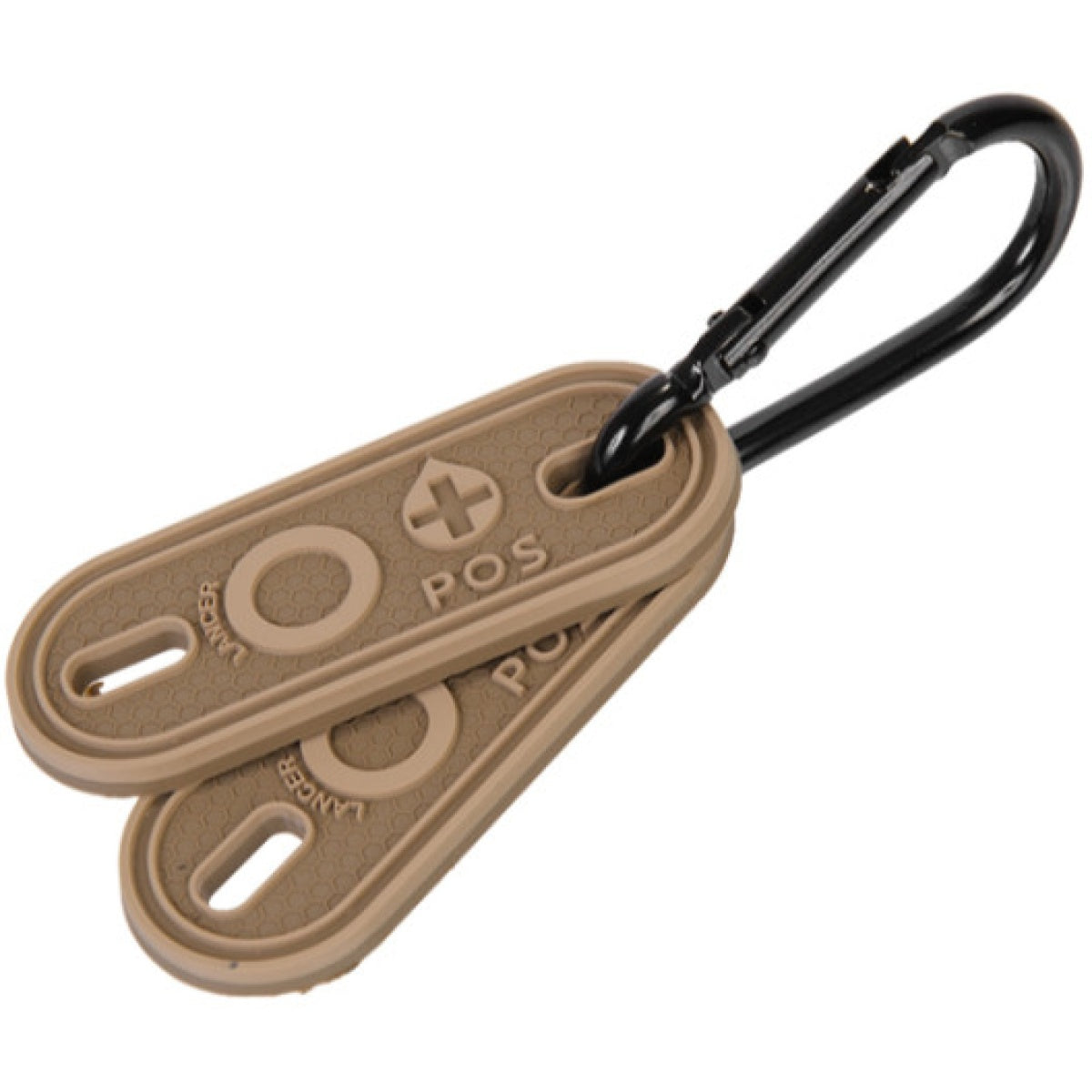 Lancer Tactical PVC "O+" Blood Type Hang Tags - DARK EARTH