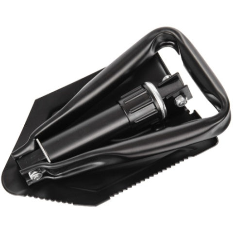Lancer Tacitcal Outdoors Compact Tri-Fold Camper's Shovel - BLACK