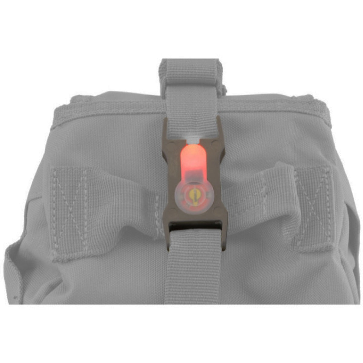 UK Arms Airsoft 1" Web Split Bar White LED Strobe Light - DARK EARTH