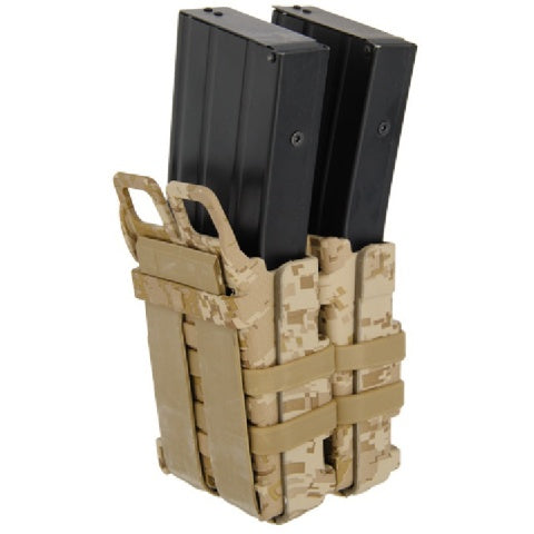 AMA Airsoft Double M4/M16 Magazine Pouch - DESERT DIGITAL