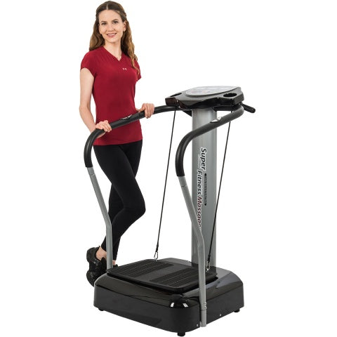 AuWit 500W Digital Motor Balance Fitness Platform Machine - BLACK