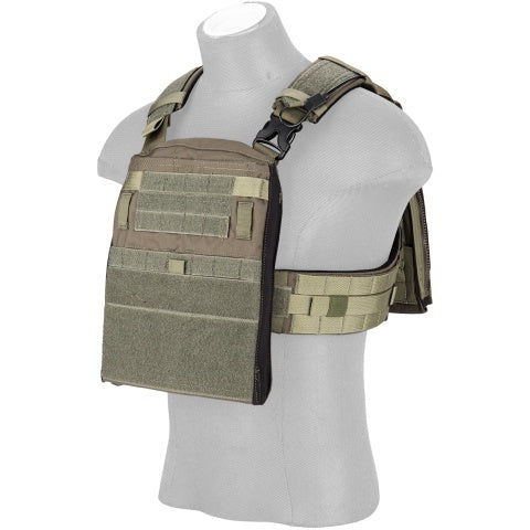 Crye Precision Licensed AVS Adaptive Vest System Plate Carrier - RANGE GREEN - LARGE