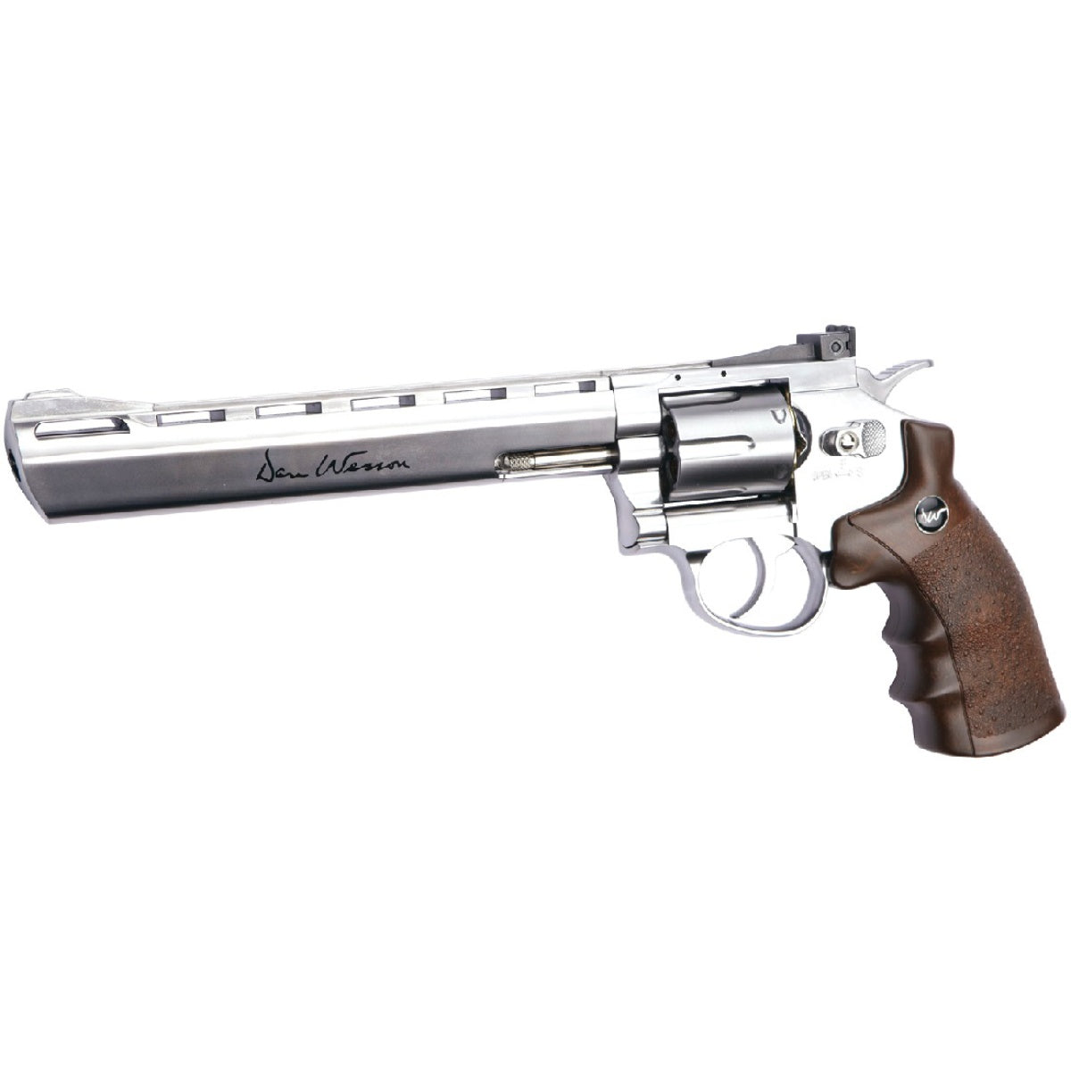 ASG Dan Wesson 8" Airgun Revolver (Color: Silver & Faux Wood)