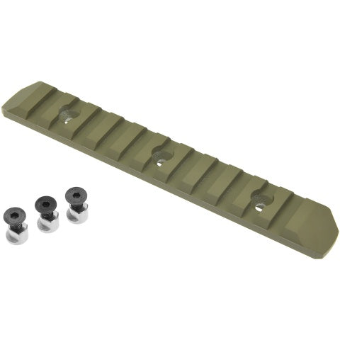 Atlas Custom Works 11-Slot Full Metal KeyMod Picatinny Rail Segment - DARK EARTH
