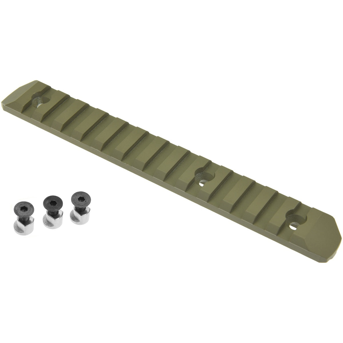 Atlas Custom Works 13-Slot KeyMod Picatinny Rail Segment - DARK EARTH