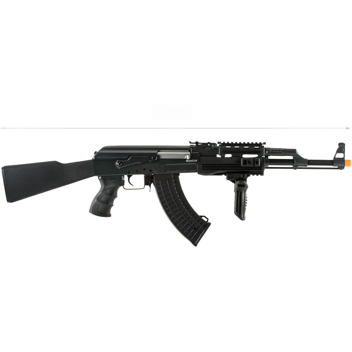 Echo1 Full Metal Red Star 47 RIS AEG w/ Battery and Charger - BLACK