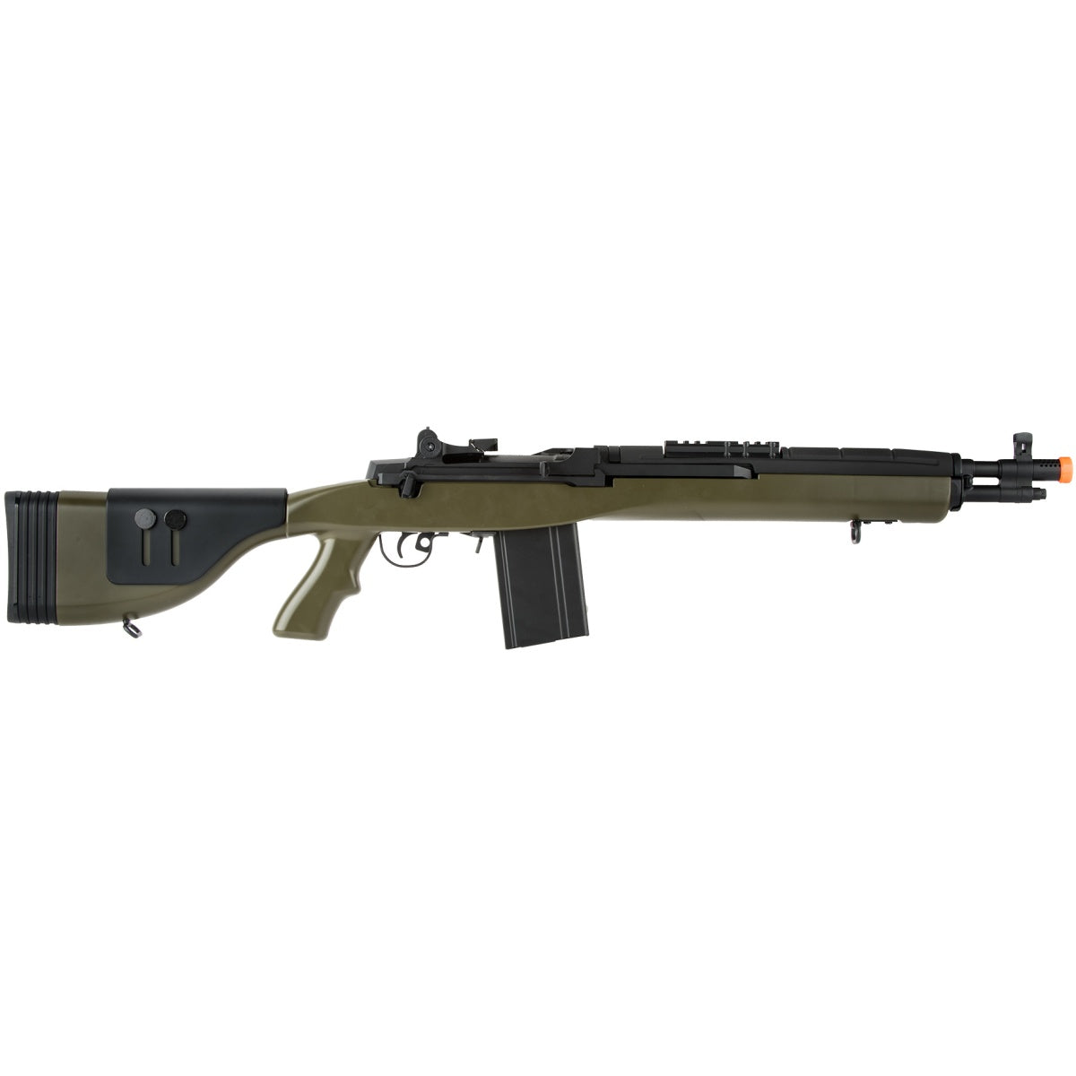 Lancer Tactical LT-732 DMR Stock 38" M14 SOCOM Airsoft AEG - OD GREEN