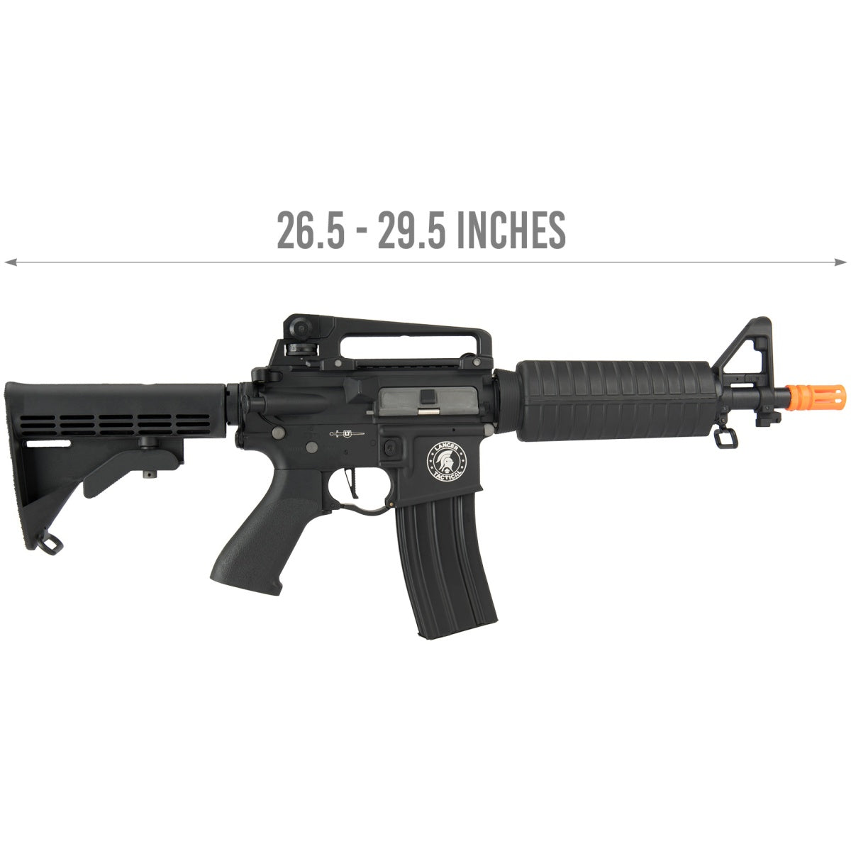Lancer Tactical M933 Commando Proline Series Airsoft AEG [HIGH FPS] - BLACK