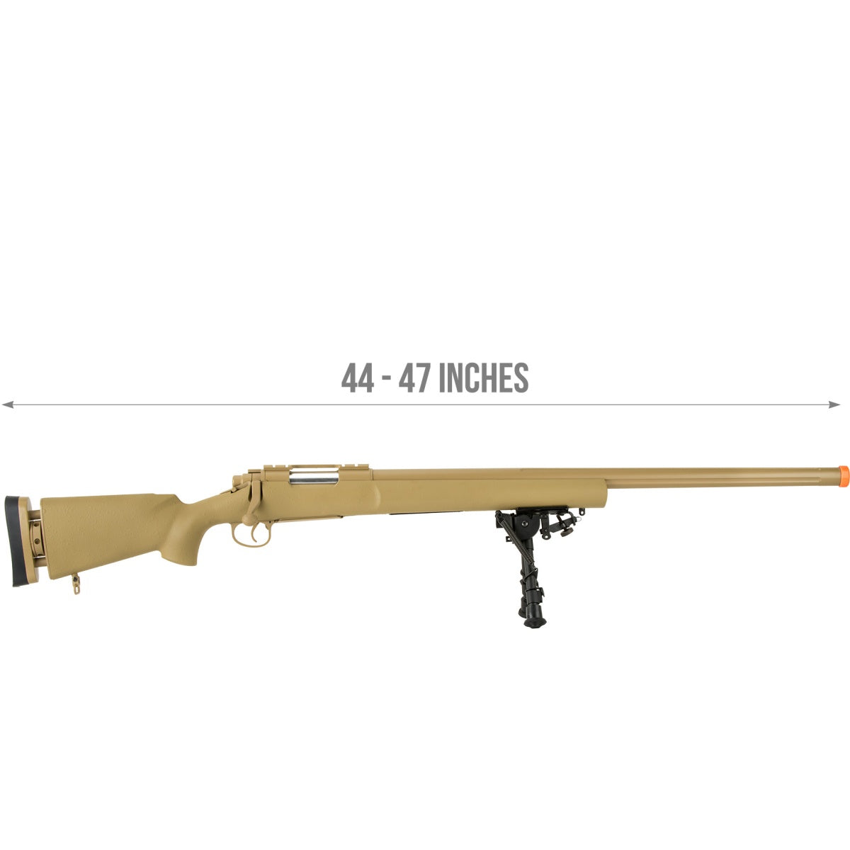 Echo1 M28 Bolt Action Airsoft Sniper Rifle w/ Bipod - TAN