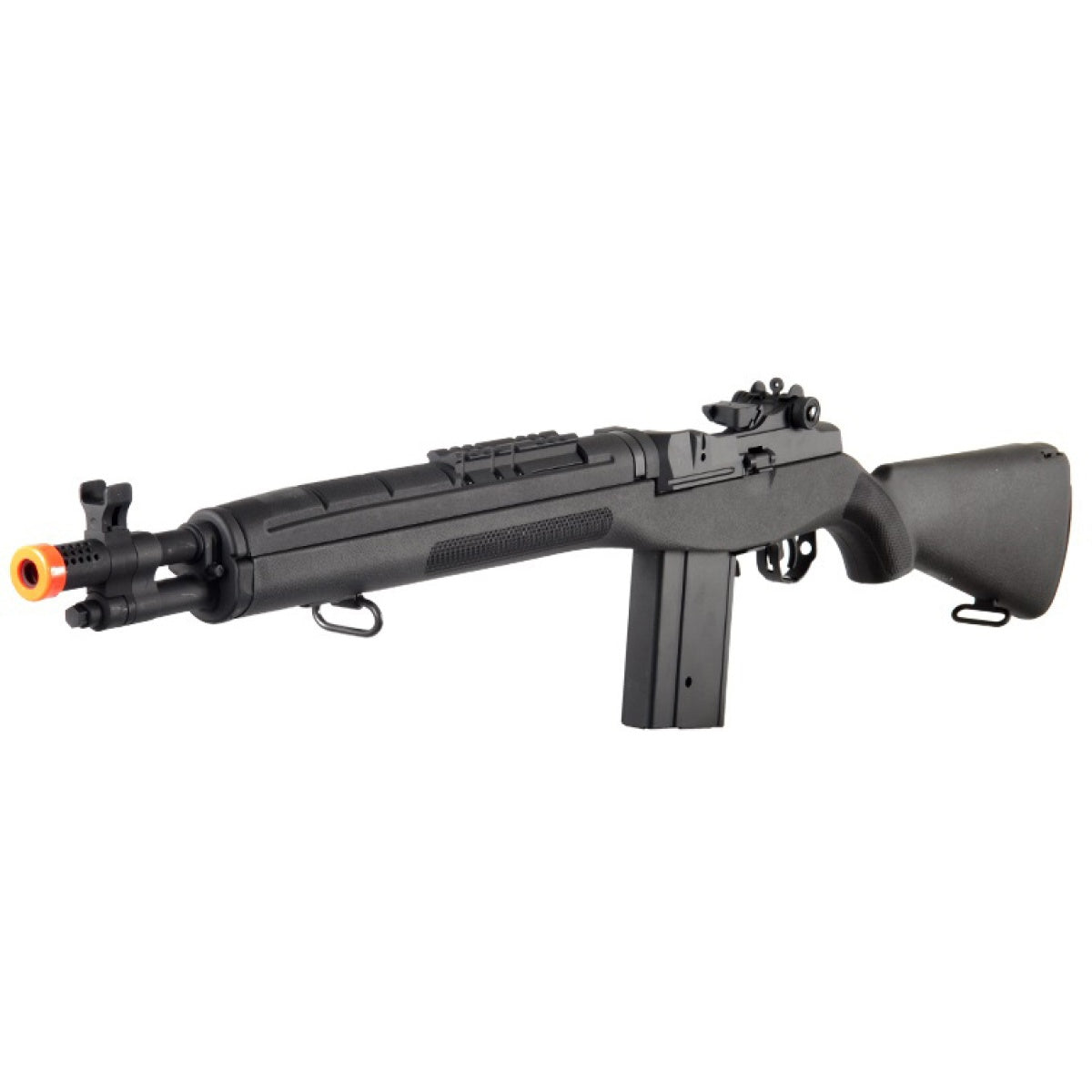 Lancer Tactical Full Stock 37" M14 SOCOM Airsoft AEG Rifle - BLACK