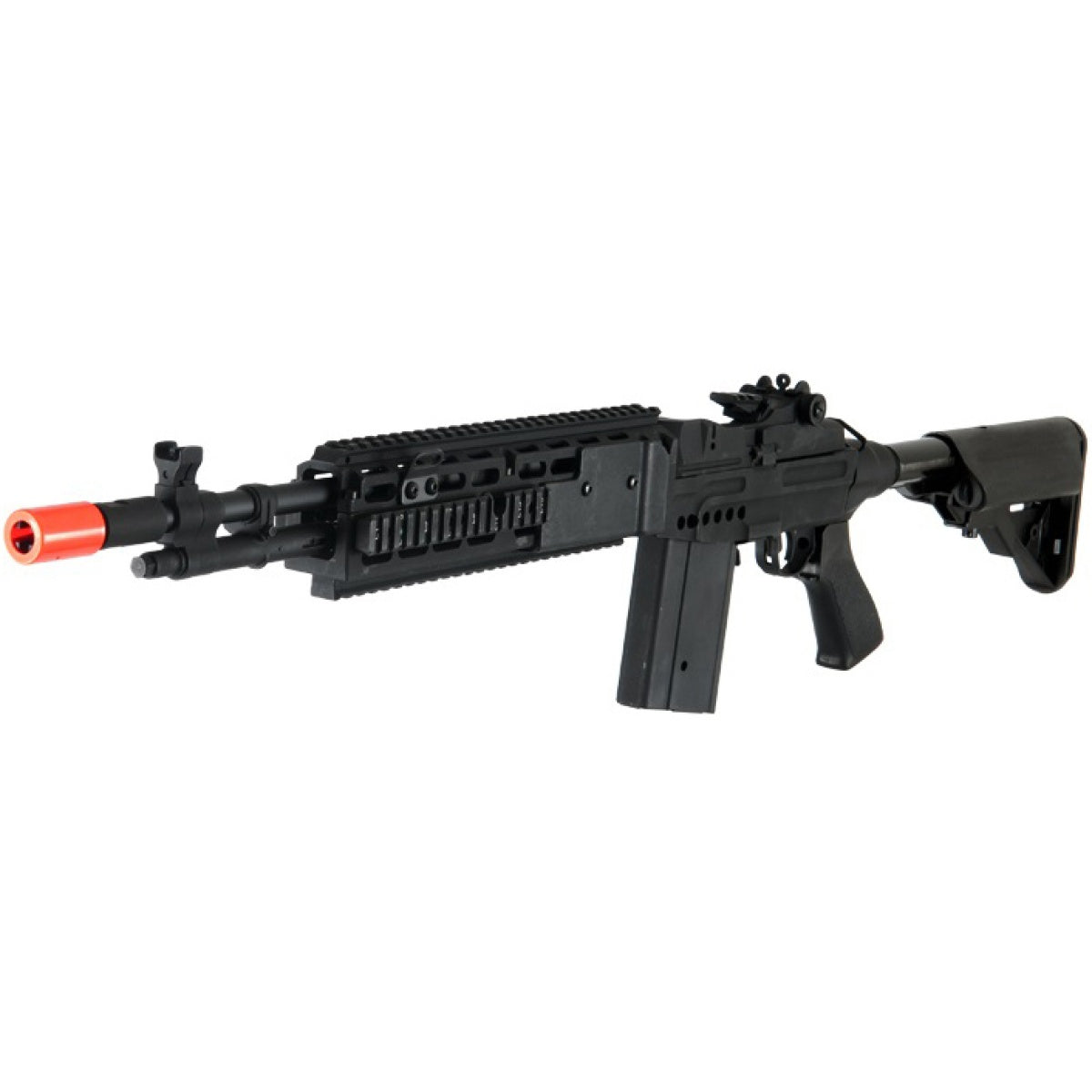 Lancer Tactical Airsoft M14 EBR AEG Full Metal w/ Crane Stock - BLACK